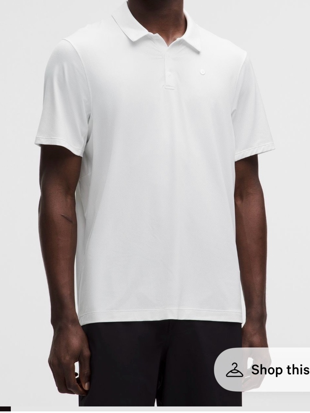 Lululemon Men's White sport Polo Shirt logo nwt Sz xxl, xl, med, small